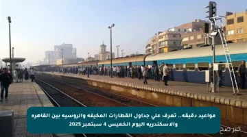 مواعيد دقيقة.. تعرف على جداول القطارات المكيفة والروسية بين القاهرة والإسكندرية اليوم الخميس 4 سبتمبر 2025